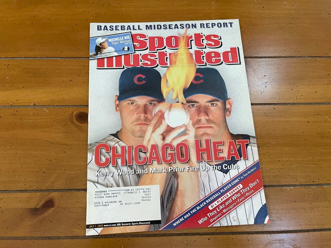 Chicago Cubs Kerry Wood Mark Prior MLB BASEBALL 2003 Sports Illustrated Magazine