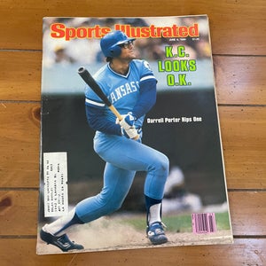 Kansas City Royals Darrell Porter MLB BASEBALL 1980 Sports Illustrated Magazine!