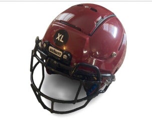 NWT Schutt F7 LX1 Youth Football Helmet W/ EGOP II Facemask Cardinal Size XL