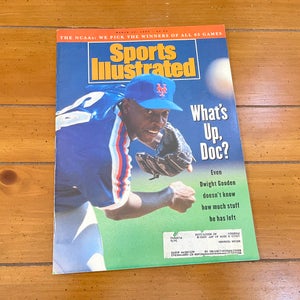 New York Mets Dwight Gooden MLB BASEBALL 1993 Sports Illustrated Magazine!