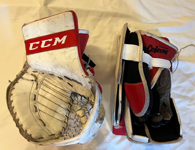 CCM glove and blocker set