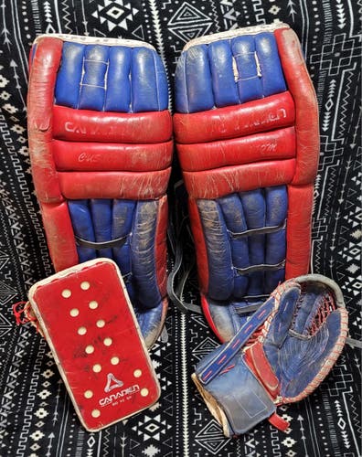 Vintage Canadien Custom Full Set Goalie Pads