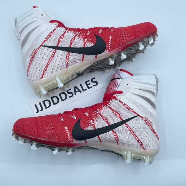 Nike Vapor Untouchable 3 Elite Flyknit Red White Football Cleats