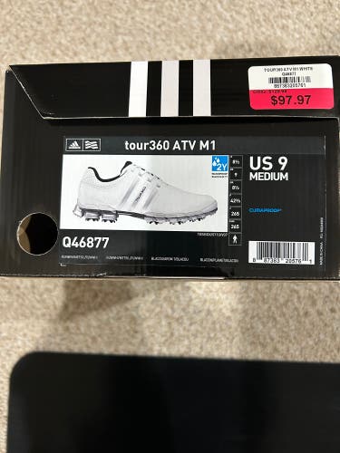 Brand new Men's Size 9 Adidas Tour 360 ATV M1 Golf Shoes
