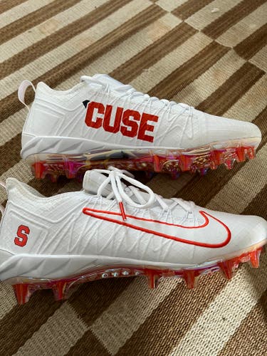 White Adult Used Men's Size 11.5 Nike Low Top Huarache Syracuse