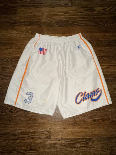 Top Gun Fighting Clams - White Shorts WITH Pockets - #3 - Size XL