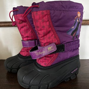 Sorel Disney Frozen Winter Snow Boots Kids Size 12
