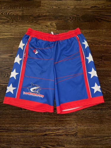 *RARE* LASERSHARKS LACROSSE Shorts WITH Pockets - Size XL