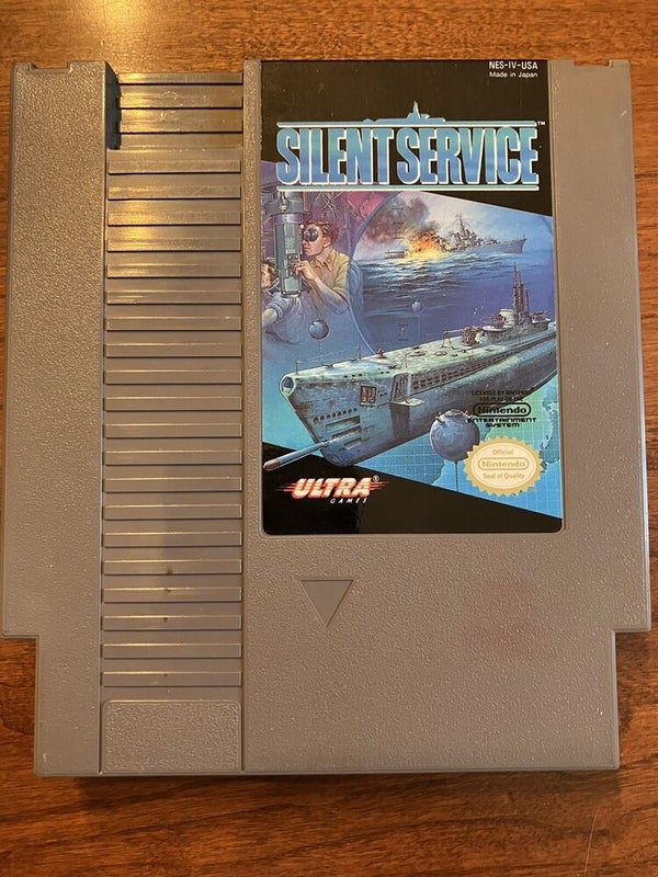 SILENT SERVICE (Nintendo NES) - Cartridge only - Tested