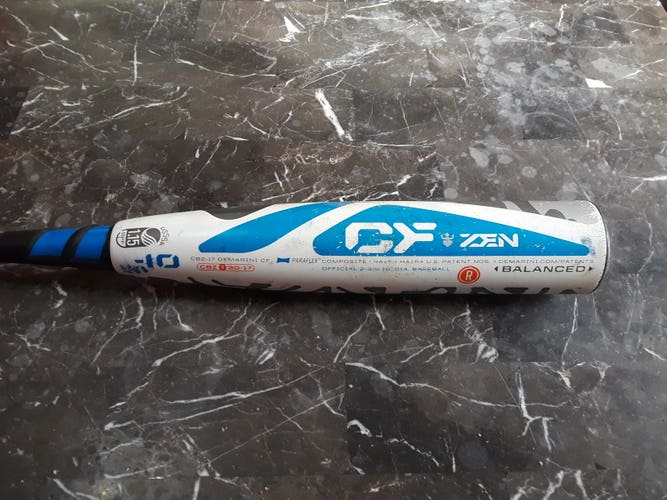 Used USSSA Certified 2017 DeMarini Composite CF Zen Bat (-10) 20 oz 30"