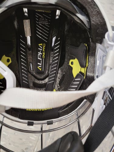 New medium Warrior Fatboy Alpha Pro Box Helmet and face mask combo