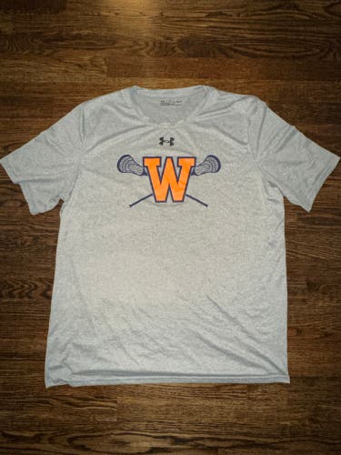 Walpole Lacrosse - Gray Under Armour Shooting Shirt - Size XL