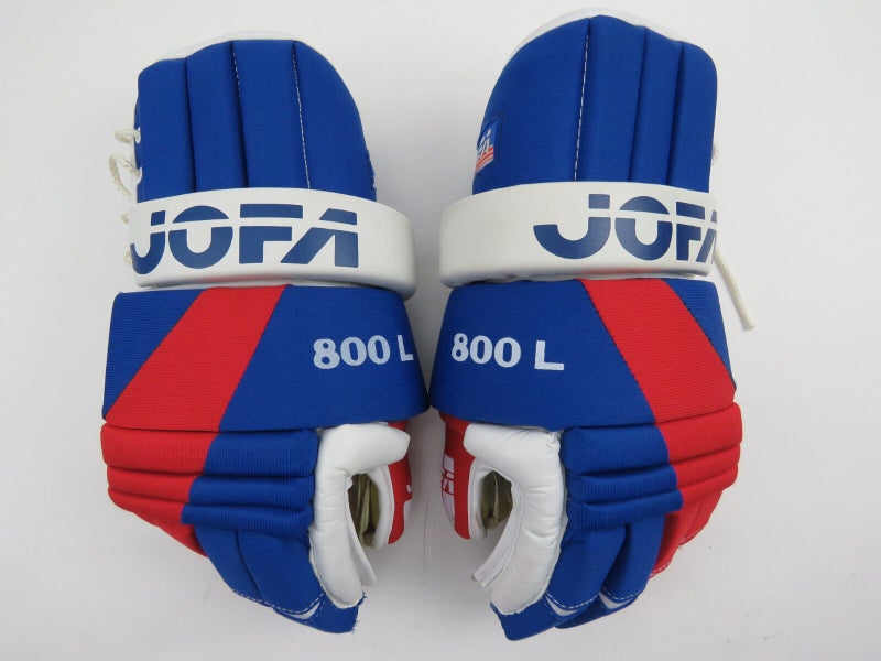 Vintage JOFA 800 L Hockey Gloves 14" Montreal Candiens Colors