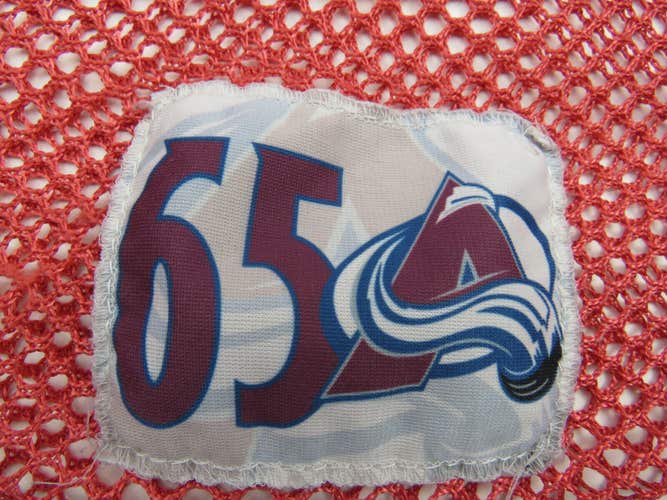 4orte Colorado Avalanche NHL Pro Stock Hockey Player Team Laundry Bag Red #65