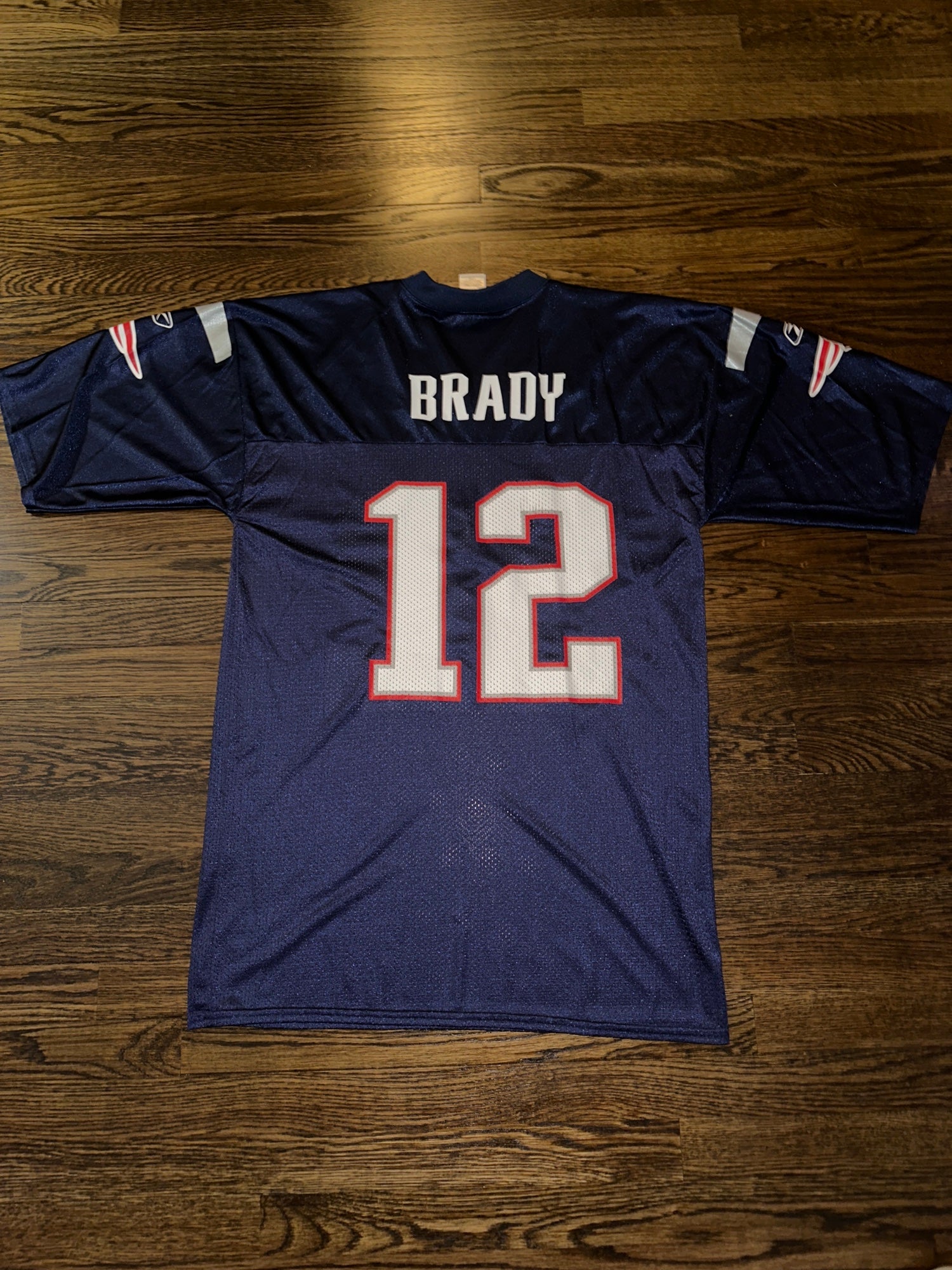 Vintage Reebok Tom Brady New England Patriots #12 NFL Jersey-Mens