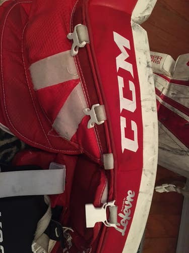Used 28" CCM Premier R1.5 Goalie Leg Pads