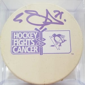 EVGENI MALKIN Signed Pittsburgh Penguins HOCKEY FIGHTS CANCER AUTOGRAPHED PUCK