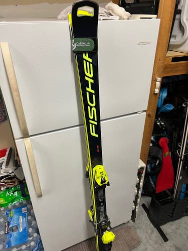 Used Unisex 2023 Fischer 175 cm Racing RC4 World Cup GS Skis With Bindings Max Din 13