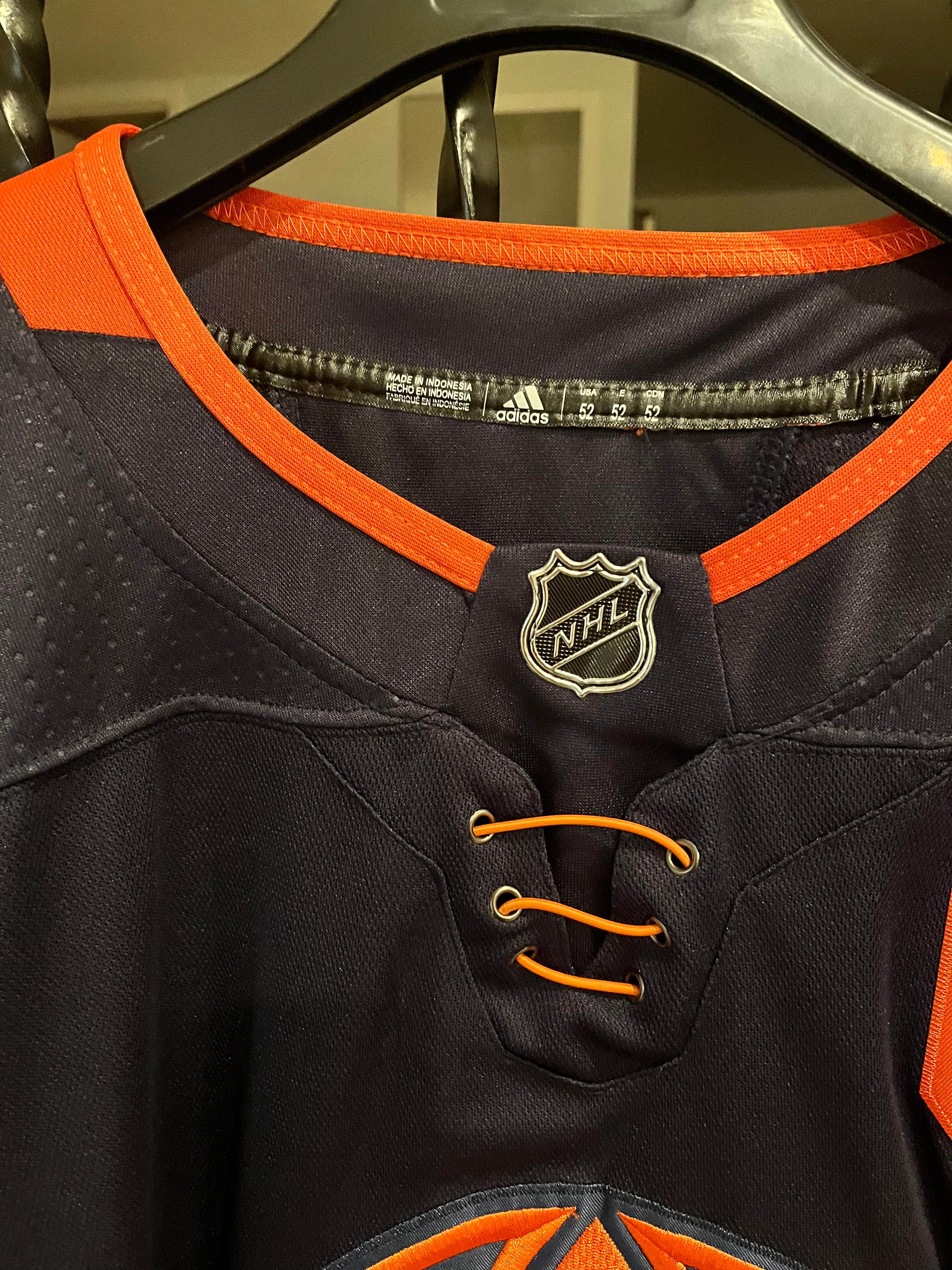 NWT Adidas NHL Edmonton Oilers Connor McDavid Authentic Pro Hockey Jersey  52 XL