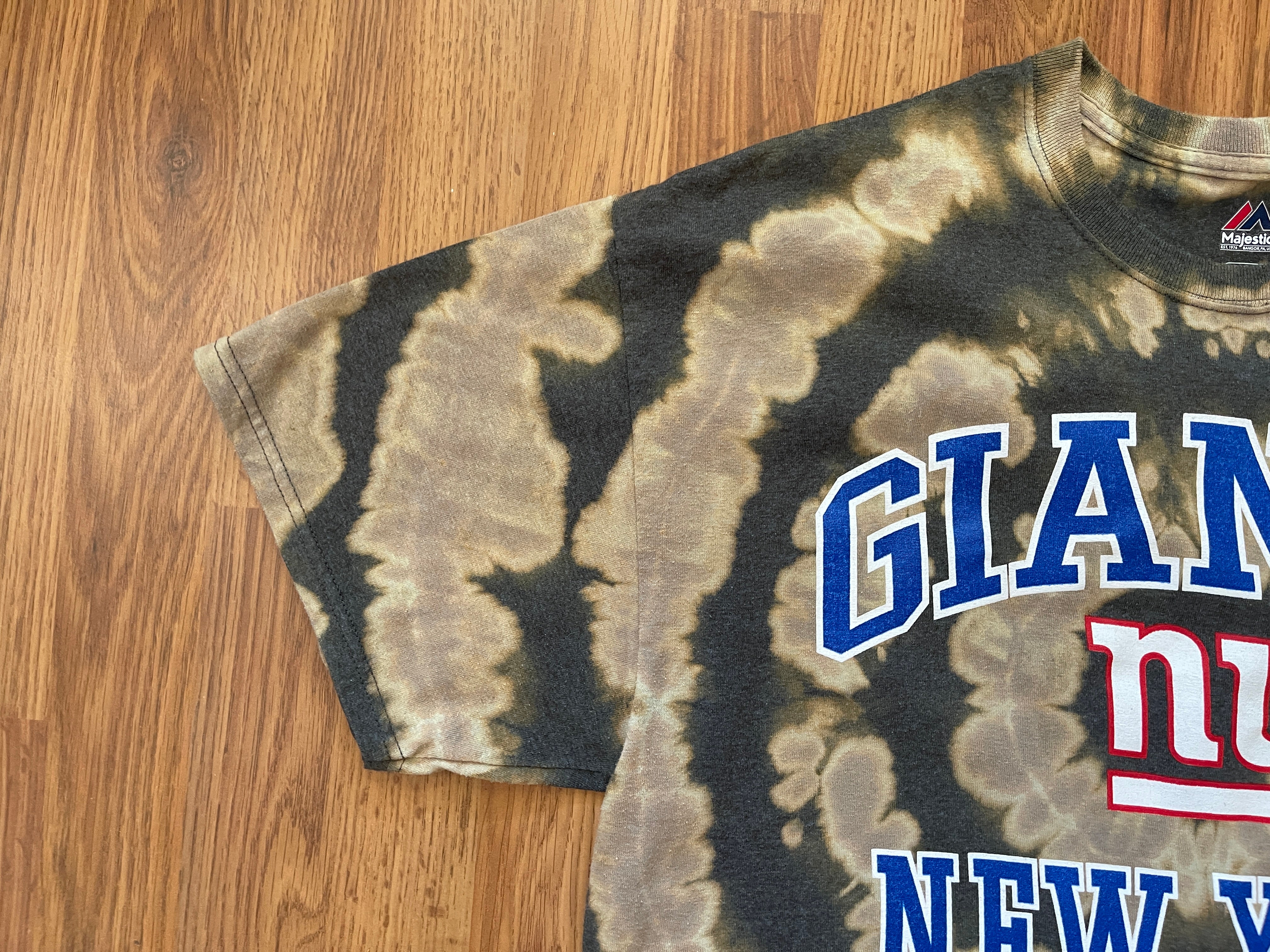 New York Giants G-Men NFL FOOTBALL SUPER AWESOME REVERSE TIE DYE