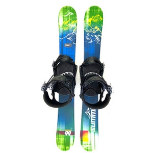 Summit Ecstatic 99cm GS Skiboards Snowblades + Technine Snowboard Bindings/Riser