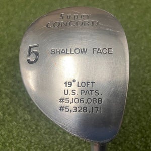 Nickent Super Concorde Shallow Face 5 Wood 19* / RH / Stiff Steel ~42.5" /mm5831