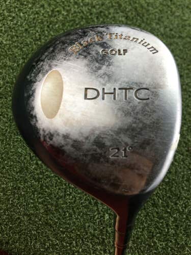 Black Titanium Golf DHTC Tour 7 Wood 21* RH ~41.5" / Rifle Firm Graphite /gw2664