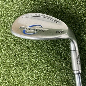 Pure Spin Diamond Face Scoring Sand Wedge 55* / RH / Stiff Steel / VGC /  jl0923