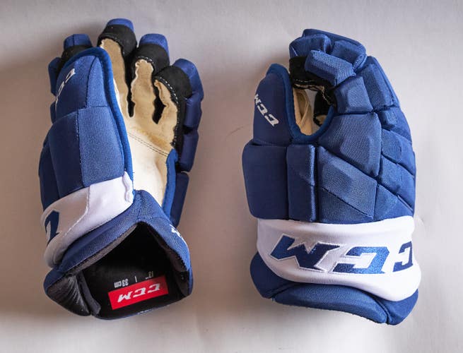 Pro Stock CCM Jetspeed 13" Gloves - Toronto Maple Leafs, Colorado Avalanche, Like New