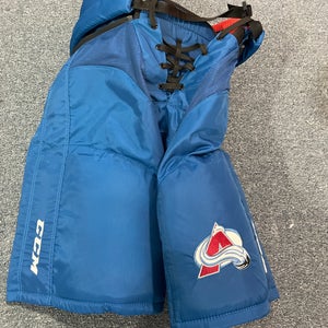 Used Blue CCM HP45 Pro Stock Pants Colorado Avalanche Team Issued Small