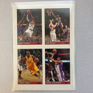 Lebron James, Kobe Bryant, Allen Iverson And Jay-Z, Vince Carter, Topps Bazooka (2 Cards)