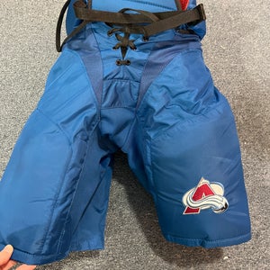 Used Blue CCM HP45 Pro Stock Pants Colorado Avalanche Medium
