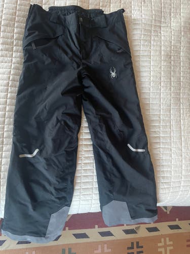 Black Used Size 14 Spyder FORCE PLUS Ski Pants
