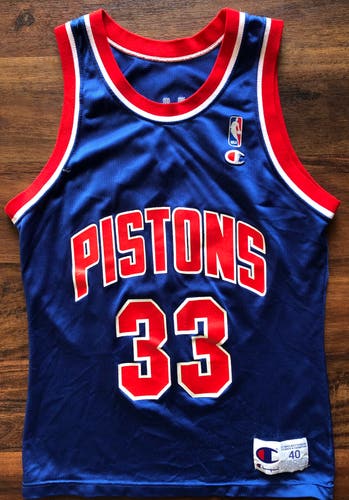 Grant Hill Detroit Piston Champion Jersey