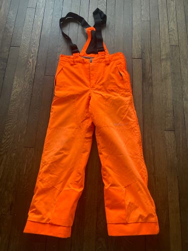 Orange Full Zip Ski Race Pants Youth Used Size 16 Spyder