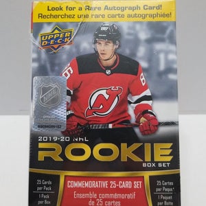 NEW 2019-20 UPPER DECK NHL ROOKIE BOX COMMEMORATIVE 25-CARD SET Factory Sealed