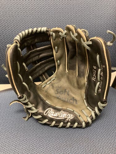 Re-laced/reconditioned Rawlings RSG6 Softball infield glove-12’ RHT