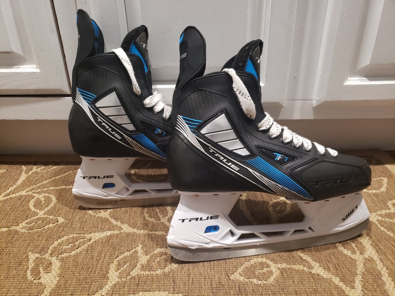 Senior Used True TF7 Hockey Skates Wide Width Size 8.5