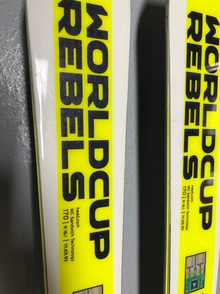 Used Unisex HEAD 170 cm Racing World Cup Rebels i.Speed Pro Skis 