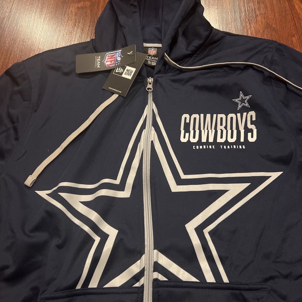 NWT new era dallas cowboys mens Medium full zip up hoodie NFL