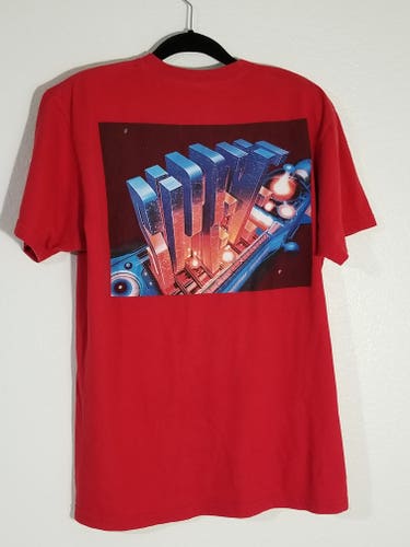 Supreme FW16 "Skyscraper" Tee Men's Size L Red/Multi-Color Back Graphic T Shirt