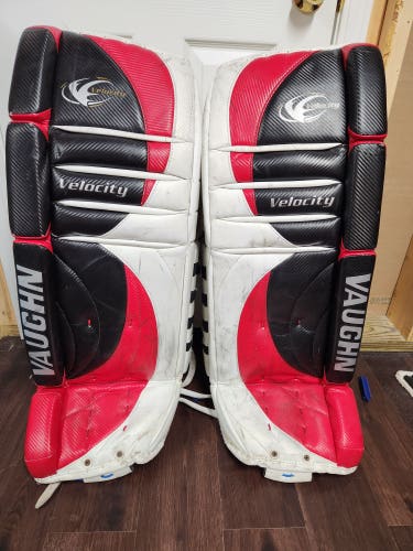 Used 36" Vaughn Velocity 7000 Goalie Leg Pads