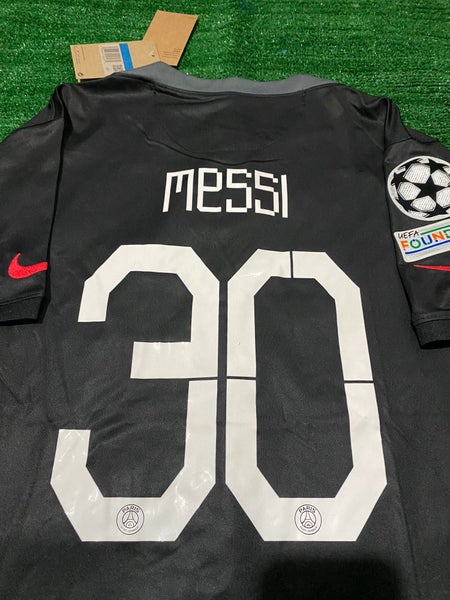 Authentic Nike Messi #30 PSG Away Soccer Jersey 2021/22