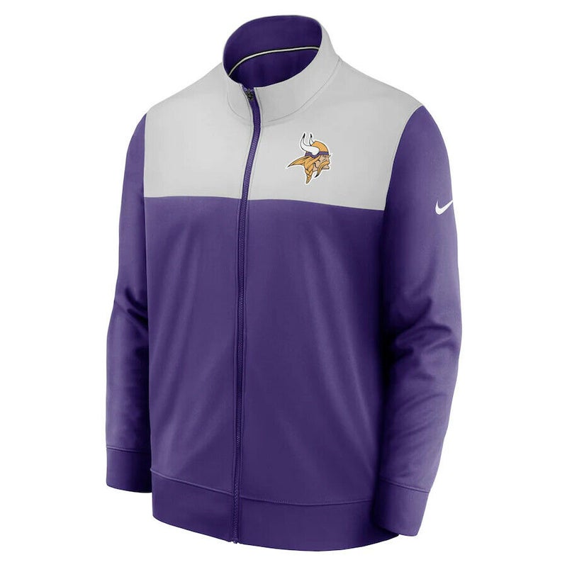 Minnesota Vikings Nike Sideline Elite Hybrid Full-Zip Jacket Purple Men’s  Small