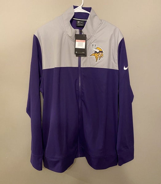 Minnesota Vikings Nike Sideline Lockdown Quarter-Zip Jacket - Purple