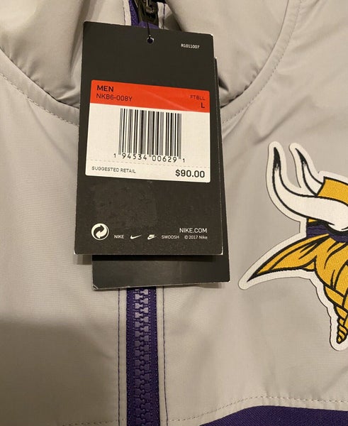 Nike Sideline Coach (NFL Minnesota Vikings) Men's Short-Sleeve Jacket