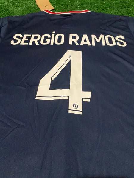 PSG Sergio Ramos #4 Home Soccer Jersey