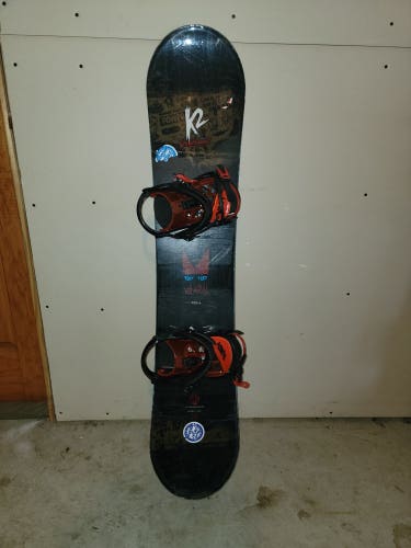 Used Kid's K2 Vandal Snowboard With Bindings 132cm