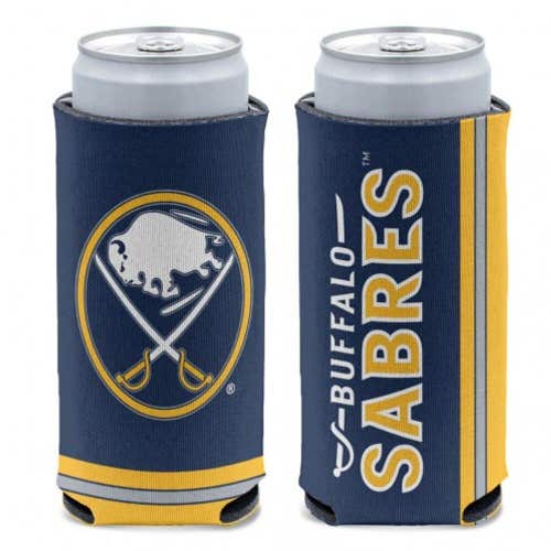 Buffalo Sabres NHL Slim Can Cooler - Two Sided Design