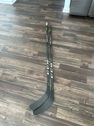 2 CCM Pro Stock RibCor Trigger2 PMT Hockey Sticks